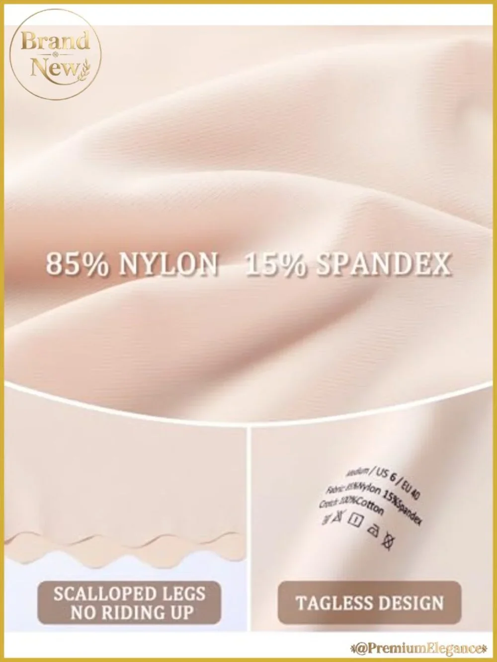 High Waisted Seamless Slip Shorts for Under Dresses Anti Chafing Boyshorts